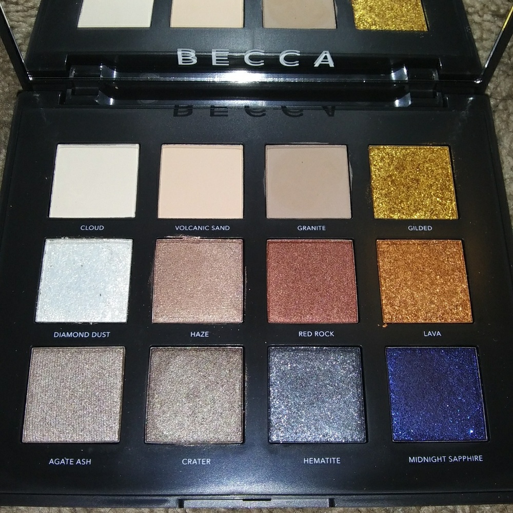 Becca volcano palette eyeshadow